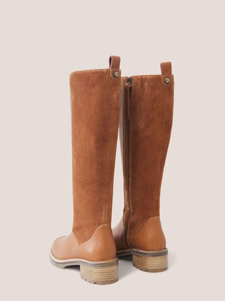 White Stuff Serena Leather Knee High Boots - Image 3 of 3
