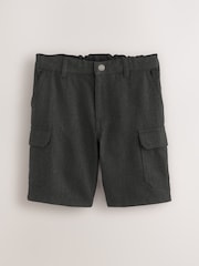 Grey School Cargo Shorts (3-14yrs) - Image 1 of 6