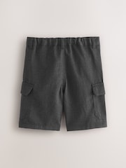 Grey School Cargo Shorts (3-14yrs) - Image 2 of 6