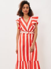 Phase Eight Lottie Red Stripe Maxi Summer Dress - Image 4 of 8