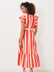 Phase Eight Lottie Red Stripe Maxi Summer Dress - Image 5 of 8