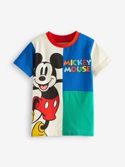 Mickey Mouse/Regenbogen/Blockfarben - Lizenz-T-Shirt (3 Monate bis 8 Jahre) - Bild 1 von 2