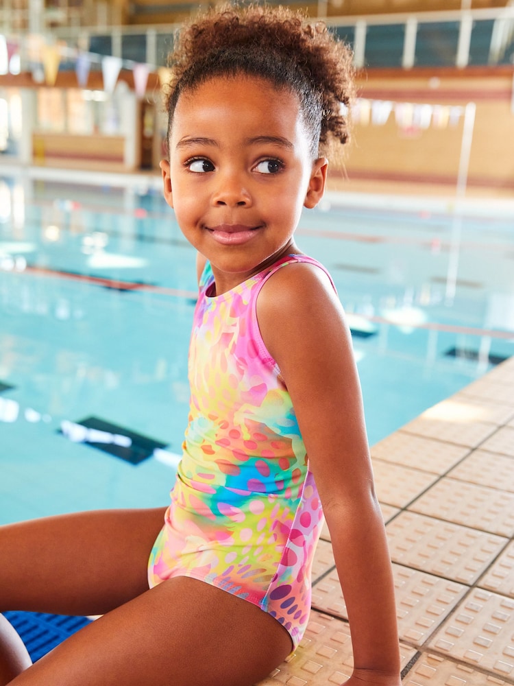 Multi Bright Unicorn Sports Swimsuit (3-16yrs) - Image 2 of 5