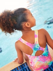 Multi Bright Unicorn Sports Swimsuit (3-16yrs) - Image 3 of 5