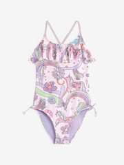 Pink Unicorn Frill Swimsuit (3mths-16yrs) - Image 4 of 7