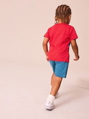 Red/Blue Spider-Man License T-Shirt And Shorts Set (3mths-8yrs) - Image 2 of 6