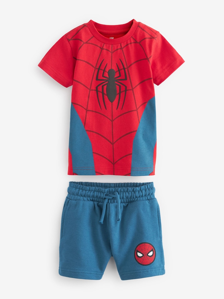 Czerwony/niebieski - Spider-Man T-Shirt And Shorts Set (3mths-8yrs) - Image 5 of 6