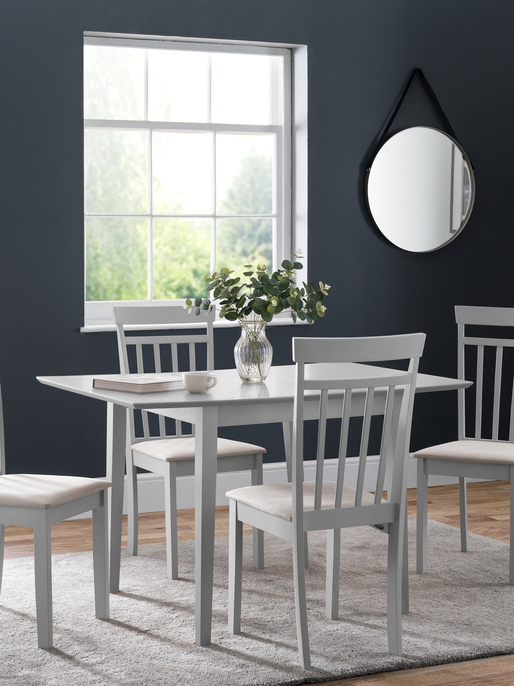 Julian Bowen Rufford Grey Extending Dining Table - Image 6