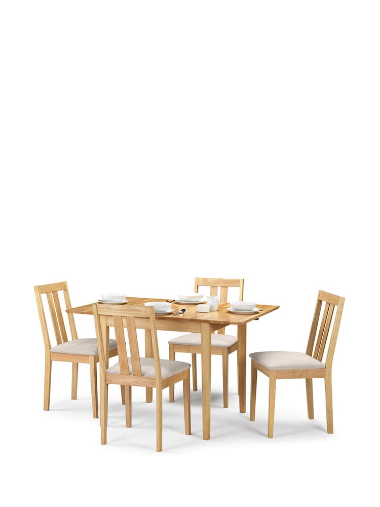 Julian Bowen Natural Extending Butterfly Leaf Dining Table - Image 4 of 4