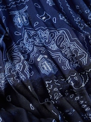 Tommy Hilfiger Blue Paisley Pleated Midi Skirt - Image 3 of 3