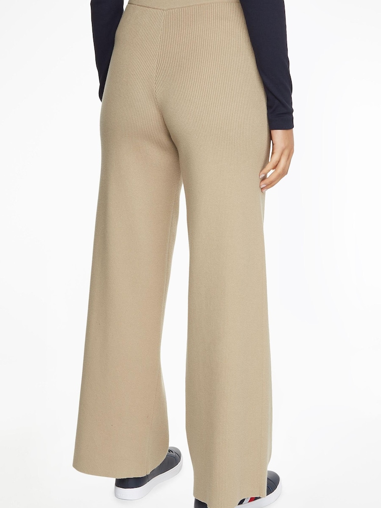 Tommy Hilfiger Brown Wide Leg Trousers - Image 2 of 5