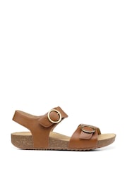 Hotter Tan Brown Regular Fit Tourist Buckle Sandals - Image 1 of 4