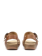 Hotter Tan Brown Regular Fit Tourist Buckle Sandals - Image 3 of 4