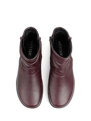 Hotter Burgundy Red Standard Fit Whisper Zip Boots - Image 3 of 4