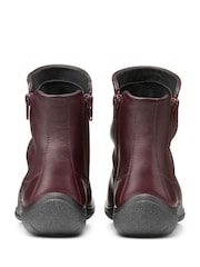 Hotter Burgundy Red Standard Fit Whisper Zip Boots - Image 4 of 4