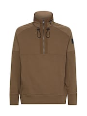 Tommy Hilfiger Green Mixed Media Sweatshirt - Image 5 of 5