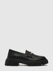 Schuh Lyle Chunky Black Loafers - Image 1 of 4
