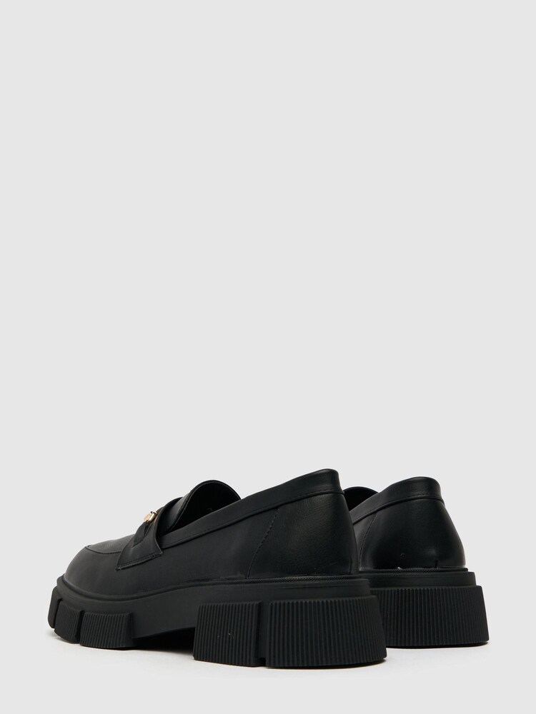 Schuh Lyle Chunky Black Loafers - Image 2 of 4