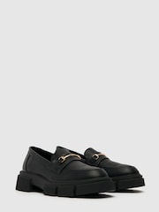 Schuh Lyle Chunky Black Loafers - Image 3 of 4