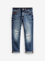 Mid Blue Distressed Jeans (3-16yrs) - Image 1 of 2