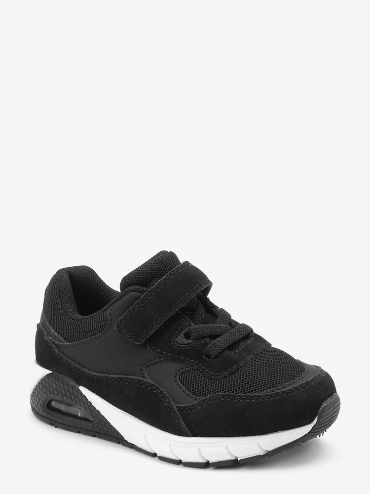 Black Elastic Lace Trainers - Image 2 of 5 Black Elastic Lace Trainers - Image 2 of 5