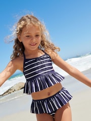 Mint Velvet Blue Striped Bikini Set - Image 7 of 8