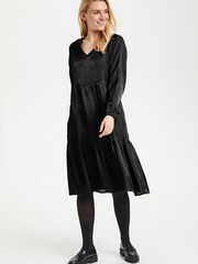 Cream Sally Long Sleeve Black Dress - Image 3 of 6