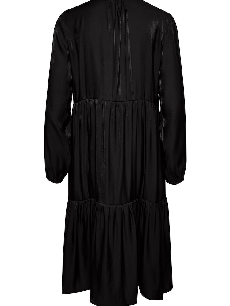 Cream Sally Long Sleeve Black Dress - Image 6 of 6