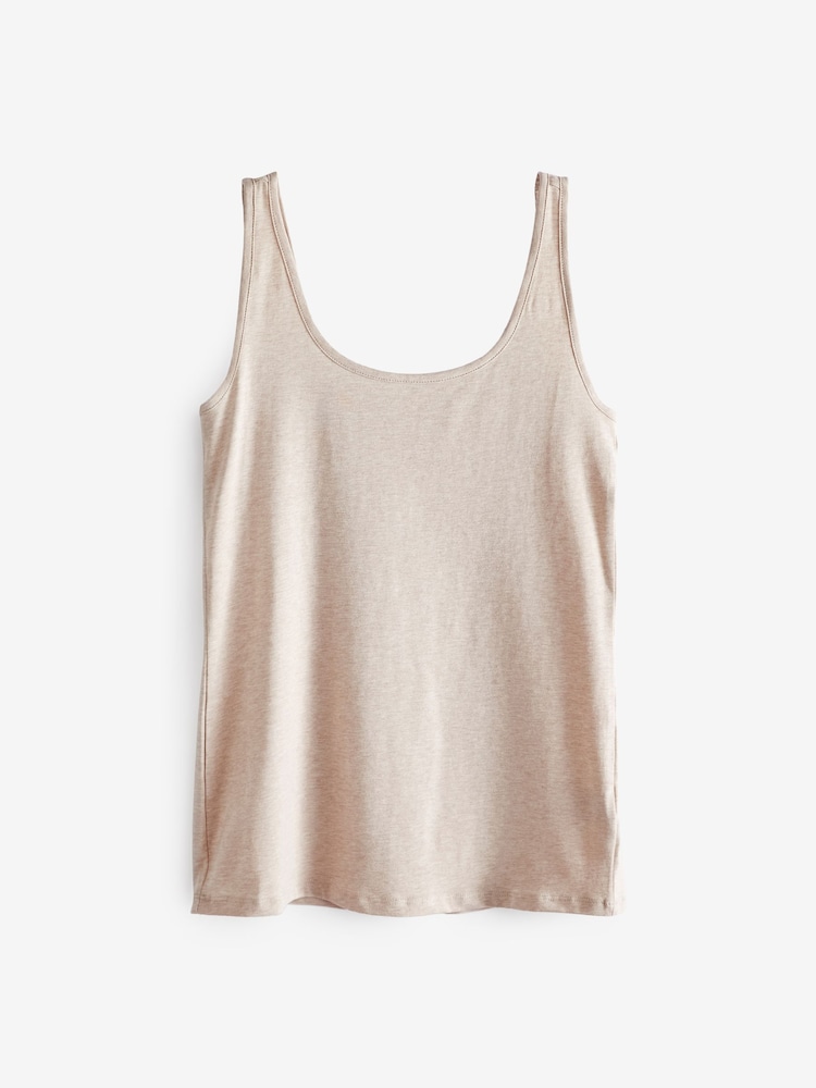 Oatmeal Thick Strap Vest - Image 4 of 4