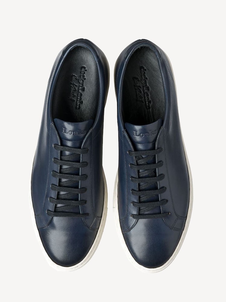 Loake Sprint Handpainted Cup Sole Sneakers - Image 3 of 3