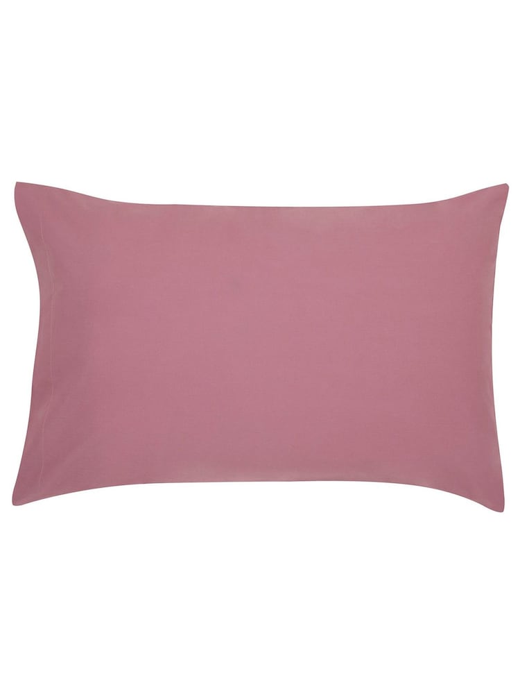 Laura Ashley Set of 2 Mulberry Red 400 Thread Count 100% Cotton Pillowcase - Image 1 of 1