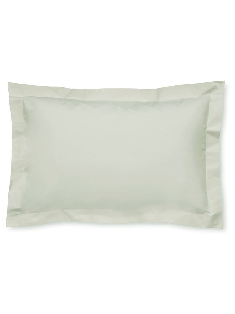Laura Ashley Set of 2 Sage Green 400 Thread Count 100% Cotton Pillowcase - Image 1 of 1