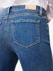 Paige Light Blue Brigitte Mid Rise Boyfriend Jeans - Image 6 of 7