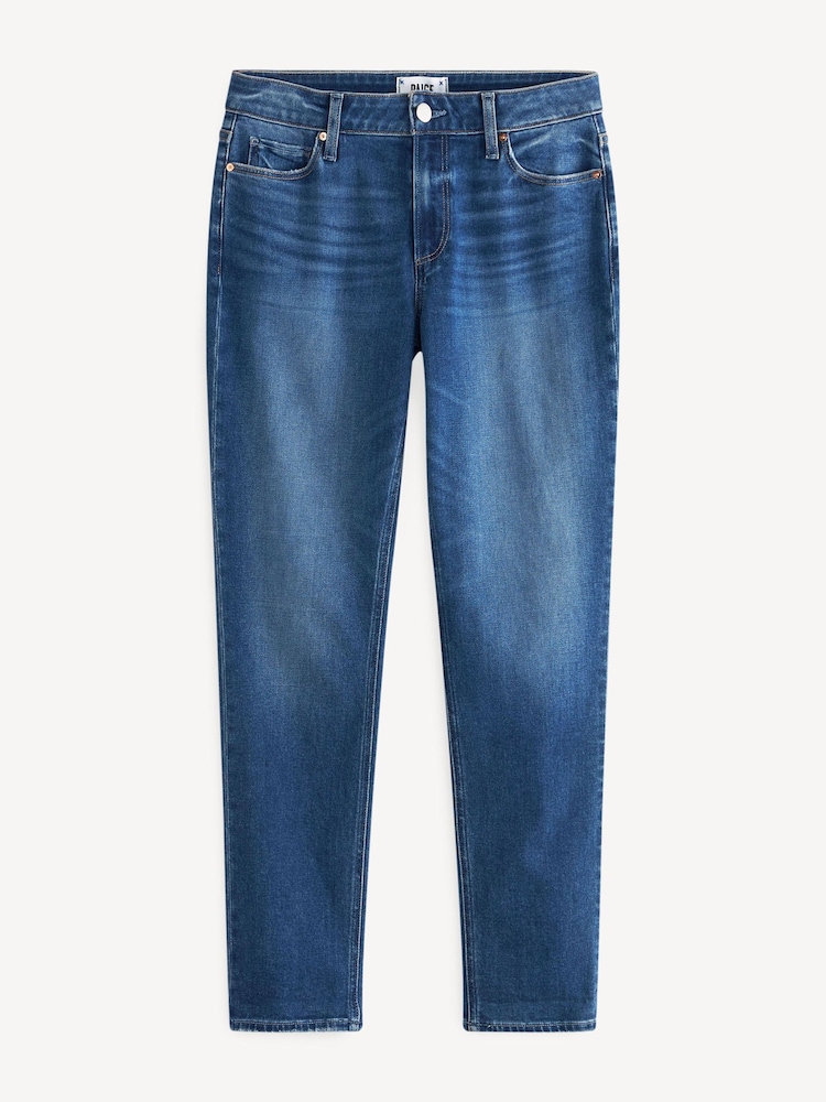 Paige Light Blue Brigitte Mid Rise Boyfriend Jeans - Image 7 of 7
