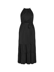 City Chic Black Iconic Tiered Maxi Dress - Image 3 of 4