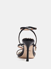COACH Kaia Black Leather Square Toe Heels - Image 3 of 6