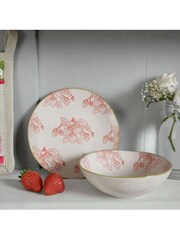 Sophie Allport Natural Strawberries Stoneware Side Plate - Image 1 of 2