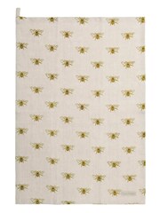 Sophie Allport Natural Linen Bees Tea Towel - Image 1 of 1