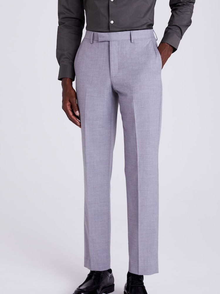 MOSS Grey Tailored Stretch Suit: Trousers - Image 1 of 3 MOSS Grey Tailored Stretch Suit: Trousers - Image 1 of 3