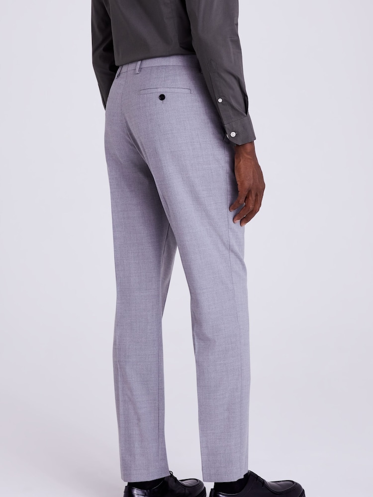 MOSS Grey Tailored Stretch Suit: Trousers - Image 2 of 3 MOSS Grey Tailored Stretch Suit: Trousers - Image 2 of 3