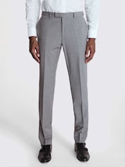 MOSS Grey Tailored Fit Suit Trousers - Image 1 of 4
