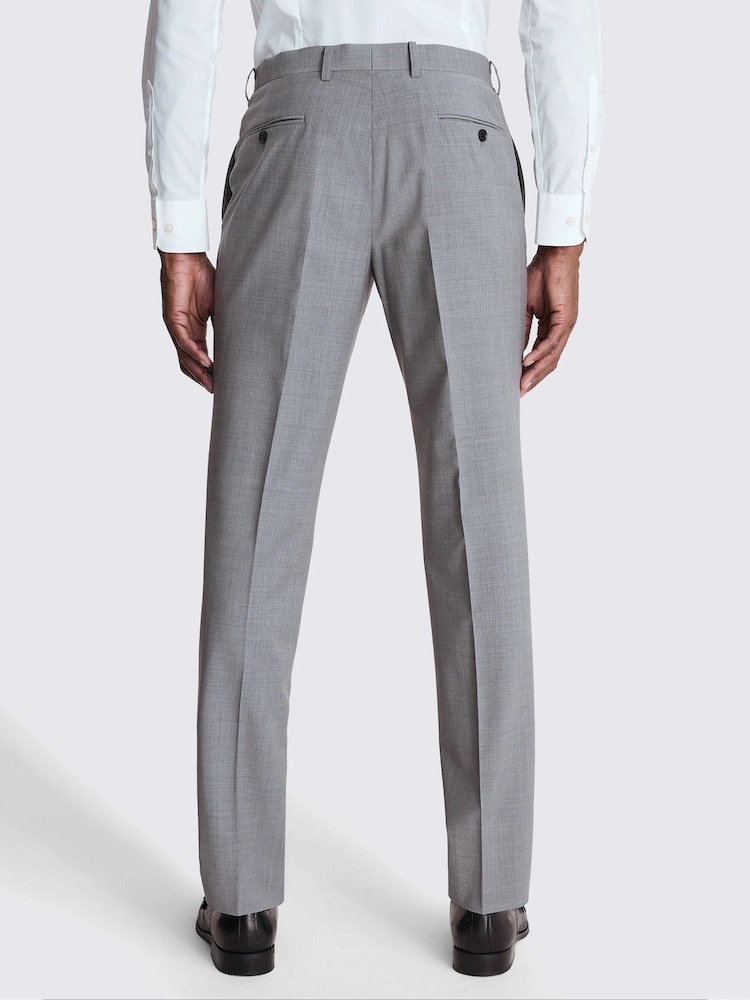 MOSS Grey Tailored Fit Suit Trousers - Image 2 of 4