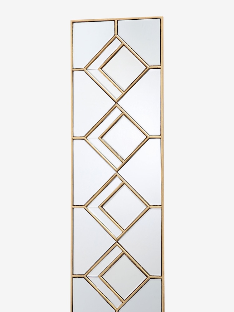 Dar Lighting Gold Gatsby Rectangle Decorative Mirror - Image 2 of 4
