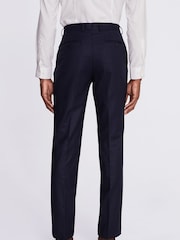 MOSS x Barberis Blue Tailored Fit Suit Trousers - Image 2 of 4