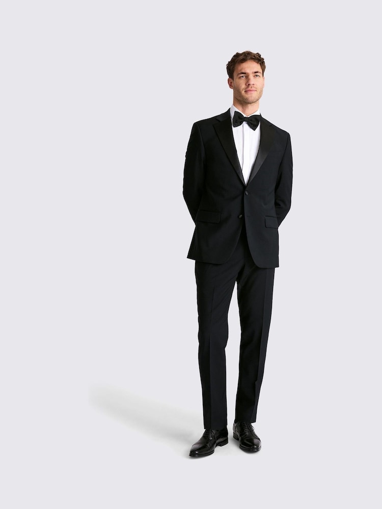 Tailored Fit Black Notch Lapel Tuxedo - Image 1 of 6 Tailored Fit Black Notch Lapel Tuxedo - Image 1 of 6