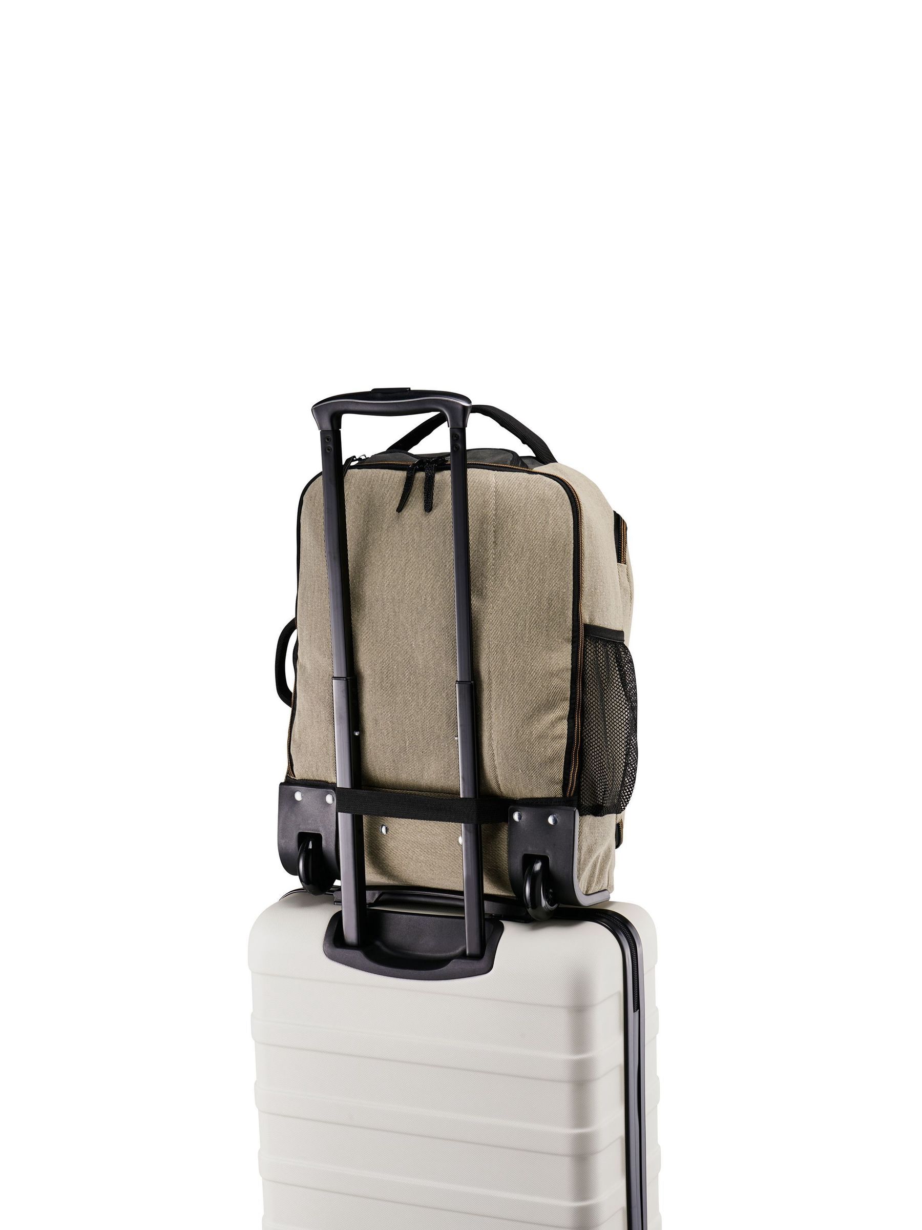 Cabin Max Manhattan Hybrid 44L - Zaino Trolley Bagaglio A Mano 55x40x20 Cm - Adatto Ryanair EasyJet - Bronzo