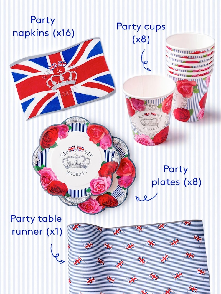 Party Pieces Multi A Great British Party Table Set - Image 1 of 1