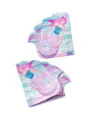 Party Pieces Multi 32 Pack Queen Of The Sea Shaped Napkins - Image 2 of 2