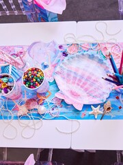 Party Pieces 2 Pack Multi Queen Of The Sea Paper Table Runners - Image 1 of 3