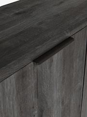 Black Bronx Oak Effect Small Sideboard - Image 3 of 7